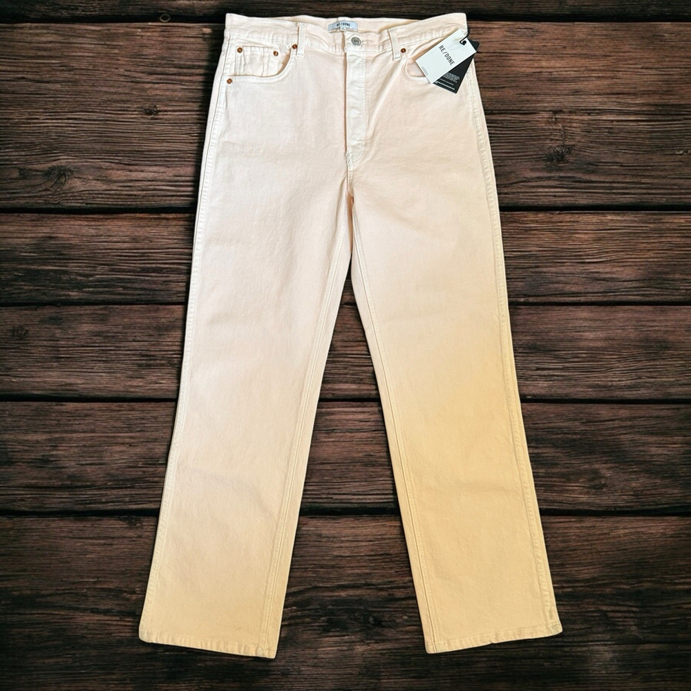 RE/DONE 90s High Rise Loose Straight Jeans in Sedona Cotton Denim Size 31 NWT‎
